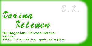 dorina kelemen business card